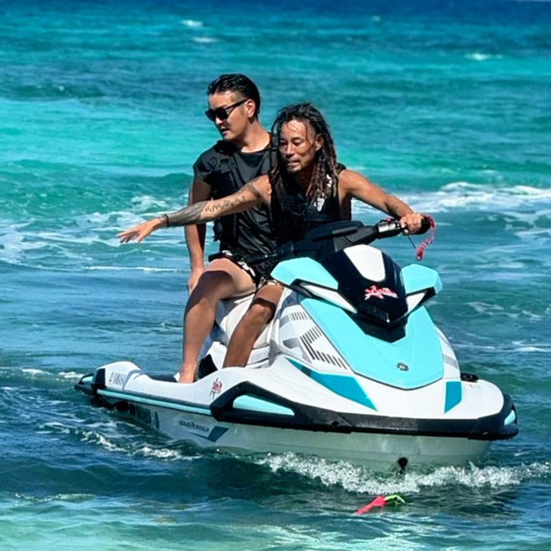 Guests enjoying the jet ski